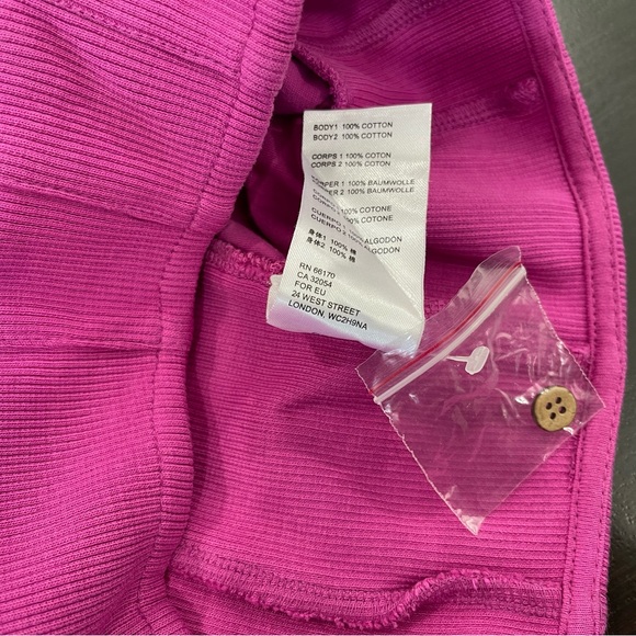 NWT Free People Raspberry Have My Heart Lace Cropped Camisole Top Sz Small - Picture 6 of 8